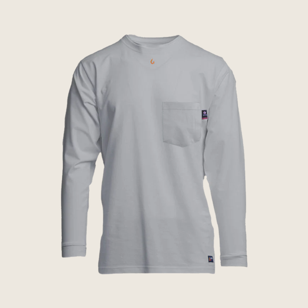 Lapco Men's FR 6oz 93/7 Knit Pocket T-Shirt - Image 3