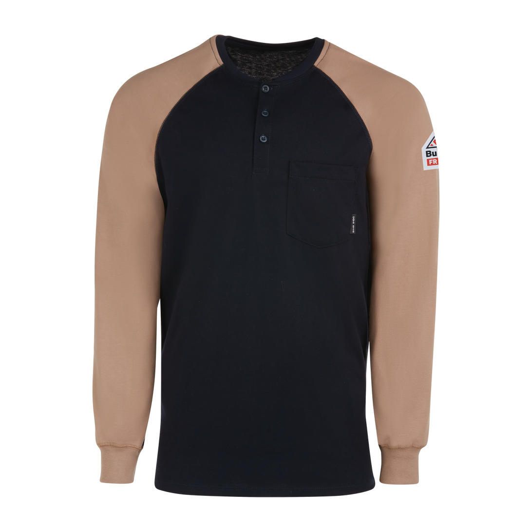 Bulwark Men's FR Lightweight Colorblock Henley - Image 1