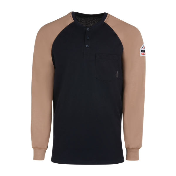 Bulwark Men's FR Lightweight Colorblock Henley - Image 1