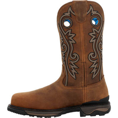 Rocky Carbon 6 Brown & Tan Carbon Toe Waterproof Western Boot-DC - Image 6