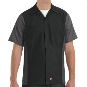 Red Kap Men's Short Sleeve Two-Tone Crew Shirt - Image 1