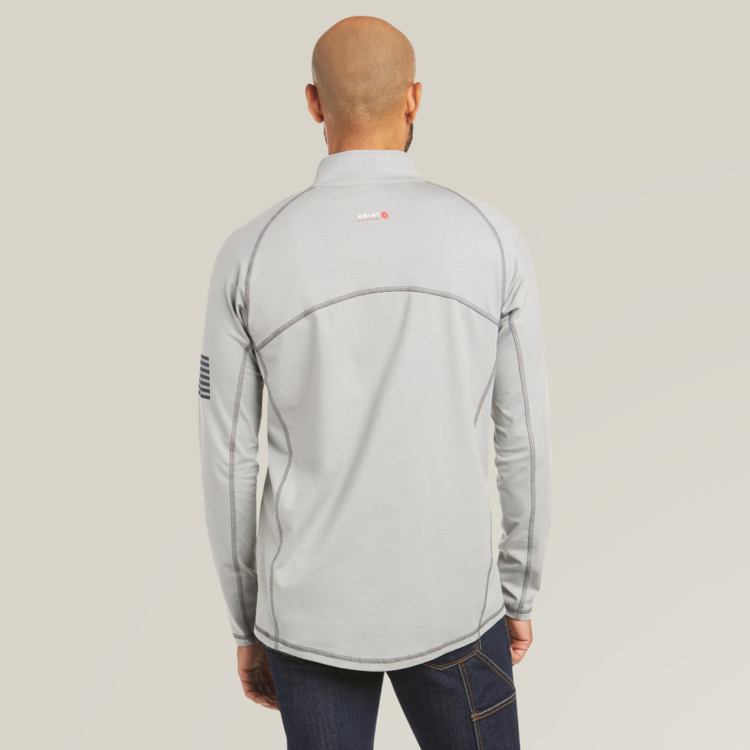Ariat Men's FR Combat Stretch Patriot 1/4 Zip Work Shirt - Image 2