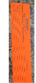 Danger Barricade Tape Sticker - Image 1