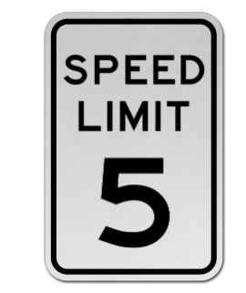 Speed Limit 5 MPH - 9175 - Image 1