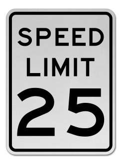 Speed Limit 25 MPH - Image 1
