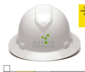 Dakota Chemical Custom Hard Hat w/Logo - Image 1