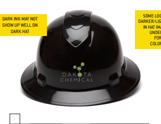 Dakota Chemical Custom Hard Hat w/Logo - Image 2