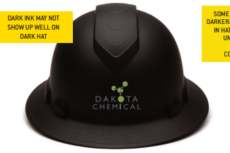Dakota Chemical Custom Hard Hat w/Logo - Image 3