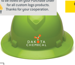 Dakota Chemical Custom Hard Hat w/Logo - Image 4
