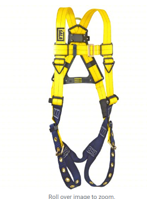 3M DBI-SALA Full Body Harness: Vest Harness, Mating / Tongue, Cam - Image 1