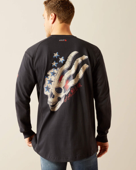 Ariat Men's FR Air American Scream Shirt - Image 5