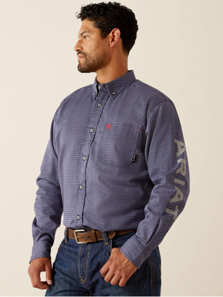 Ariat Men's FR Rodeo Logo Work Shirt - Image 1