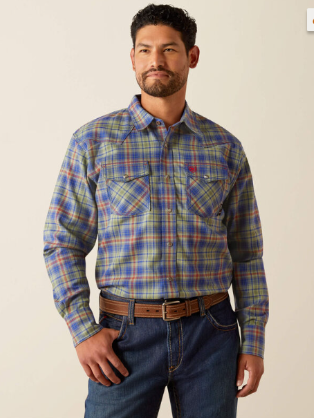 Ariat Men's FR Wilshire Retro Fit Work Shirt - Image 1
