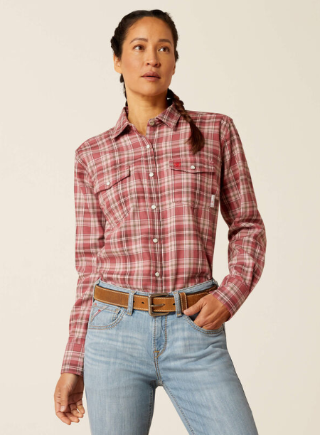 Ariat Women's FR Ruby Snap Work Shirt-DC - Image 1