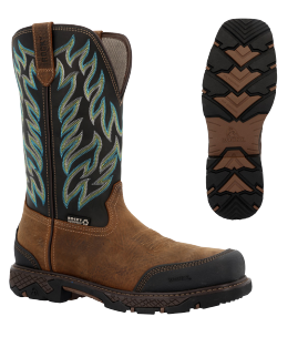 Rocky Ironhawk Gaucho Black & Crazy Horse Composite Boots - Image 1
