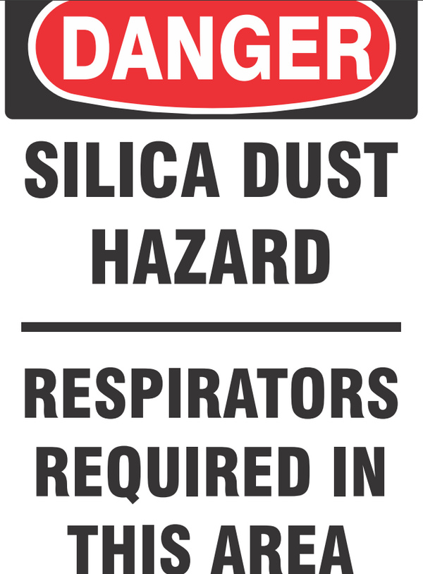 Solaris Custom Sign-Danger Silica Dust Hazard - Image 1