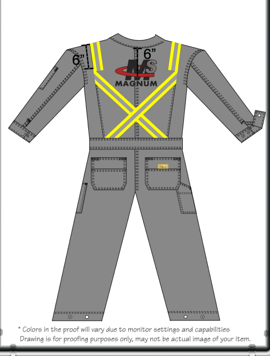 Lapco FR Deluxe Lightweight Coveralls | 6oz. 88/12 Blend | Gray Coverall, Magnum Cement - Image 1