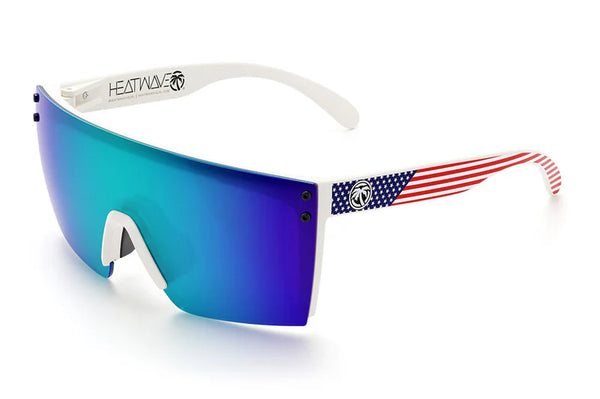 Heat Wave Lazer Face White USA Polarized - Image 1