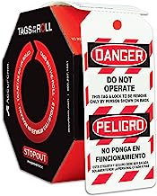 Tags-by-the-Roll: Danger Do Not Operate: Bilingual - Image 1