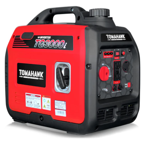 Tomahawk 3000 Watt Inverter Generator Super Quiet Portable Gas Power Professional Use - Image 1