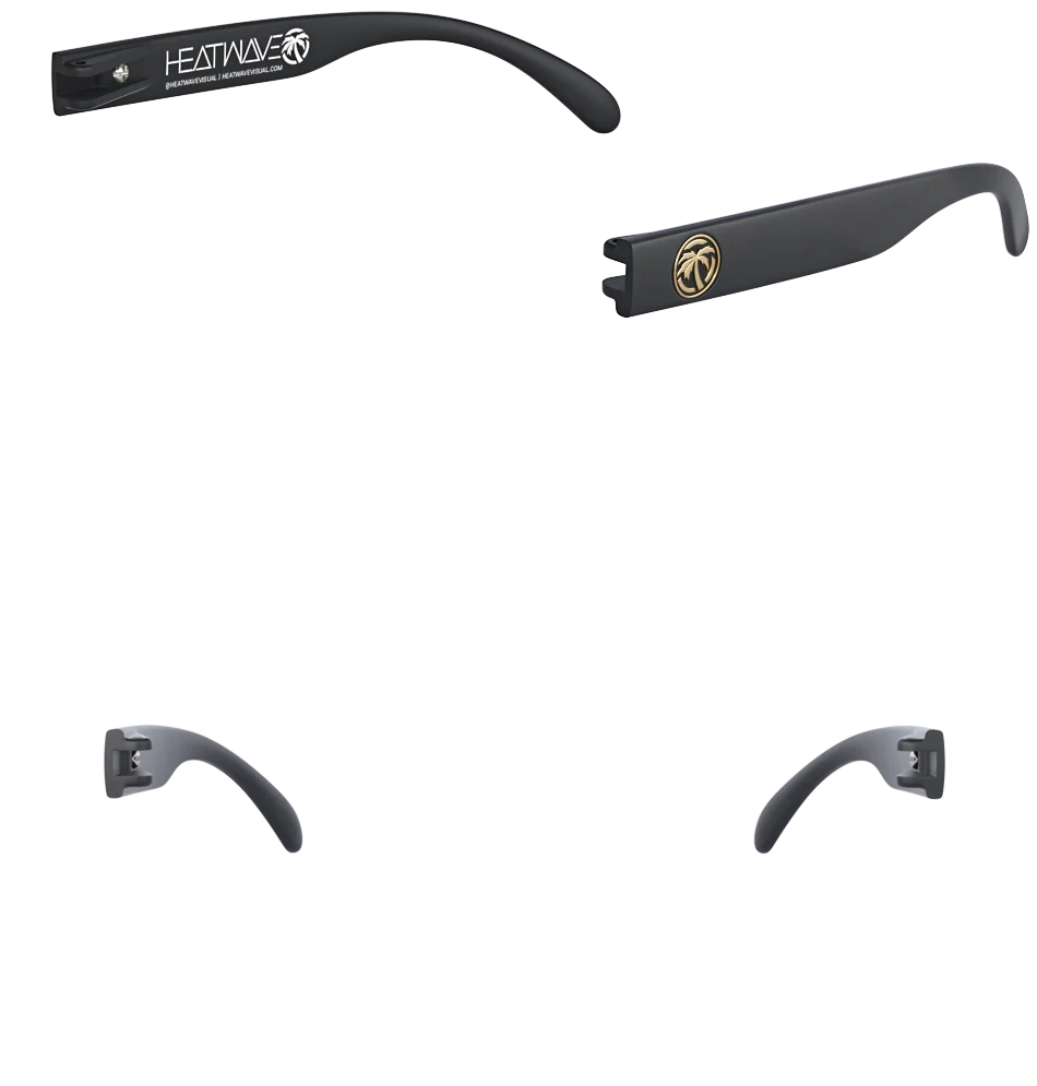 Heat Wave vise replacement arms / Black / Gold Emblem - Image 1