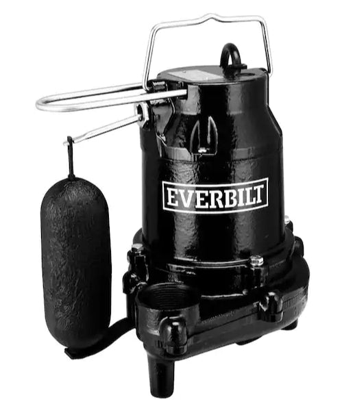 Everbilt 1/2HP Cast Iron Professional Sump Pump - Image 1