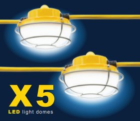 LED Light String 18/2 SJTW 50' Power Cord - Image 1