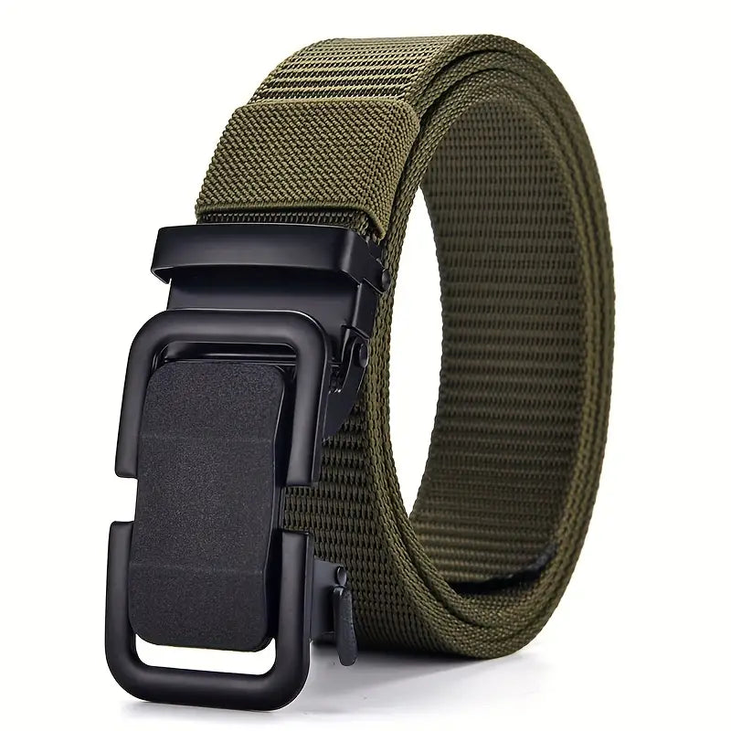 Men's Automatic Buckle Cavas Military Belt - Image 2