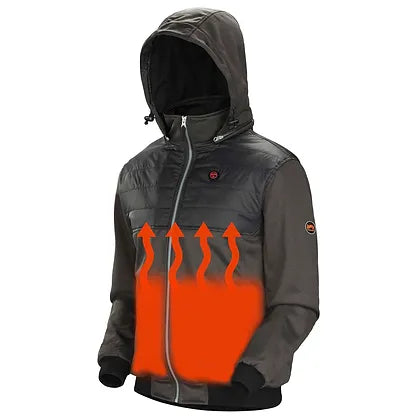 Heated Fleece Hoodie Jacket - Image 4