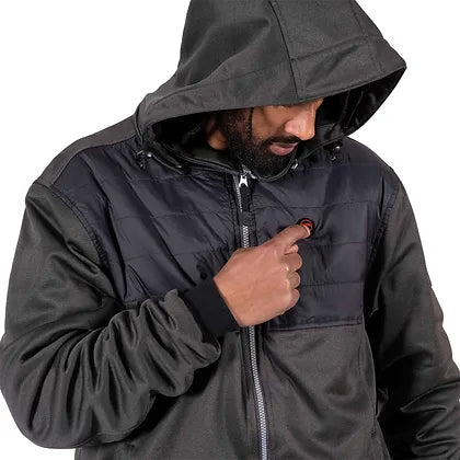 Heated Fleece Hoodie Jacket - Image 6
