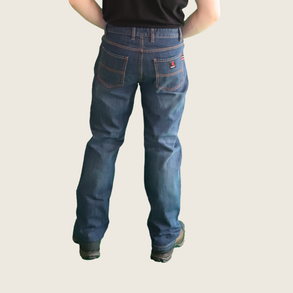 Forge Men's FR Blue Faded Cross Hatch Jean - Image 2