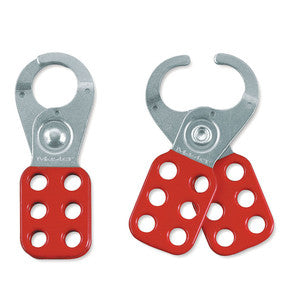 Master Lock 420 Hasp Red Metal 1" - Image 1