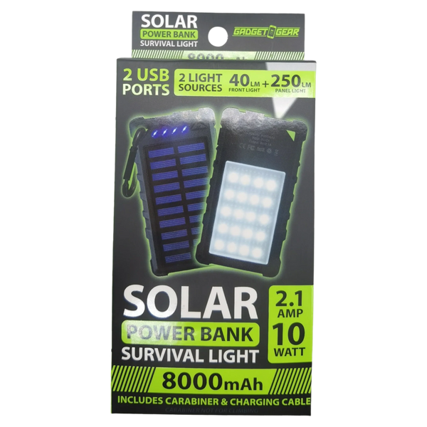 Gadget Gear Solar Power Bank Survival Light - Image 1