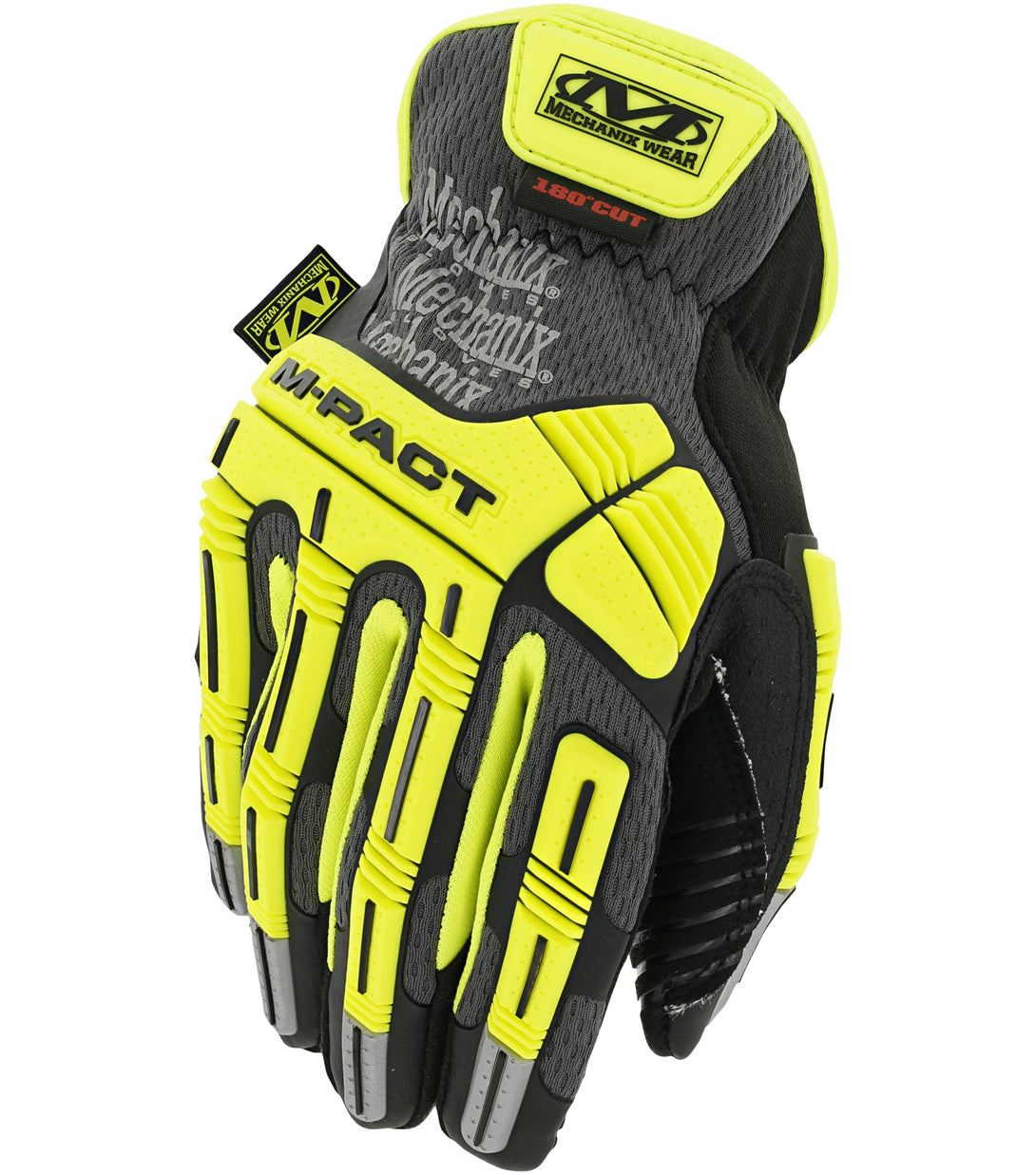 Mechanix HI-VIS M-Pact Open Cuff D5 Glove - Image 1