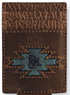 Red Dirt Card Case W/Magnet Clip W/Teal Inlay - Image 1